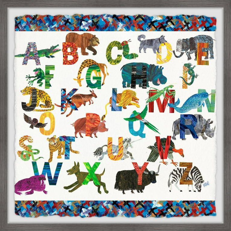 ERIC CARLE La Estrellita 版画 837/1000 Marmont Hill Alphabet Jungle Cross Framed Wall Art - 18 x