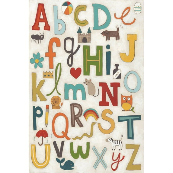 Marmont Hill Alphabet Soup Canvas Wall Art
