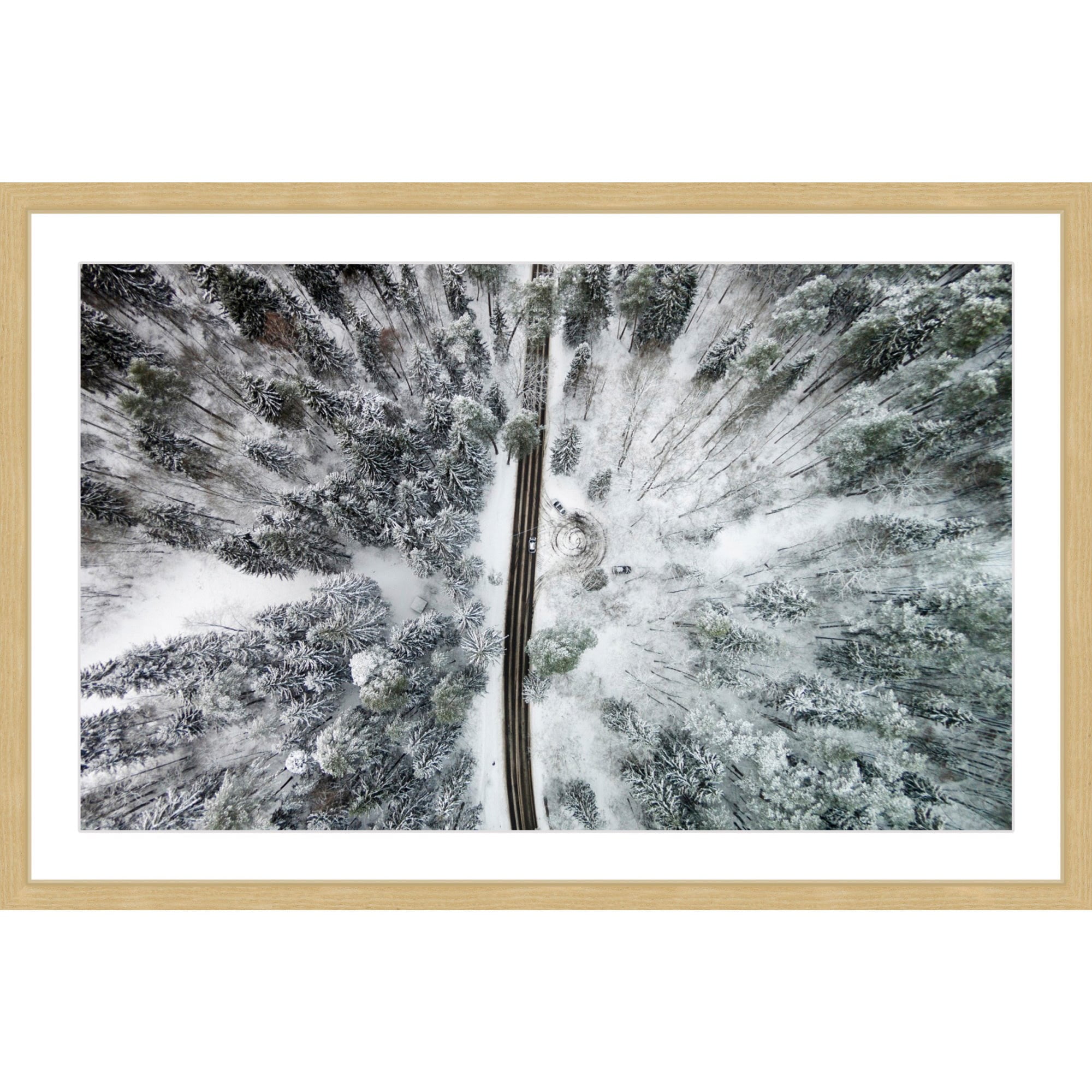 Marmont Hill "Amid The Cold" By Karolis Janulis Framed Painting Art Print, 36.0" x 1.5"