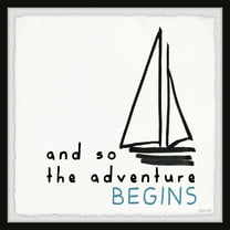 Marmont Hill And so the Adventure Begins Framed Wall Art