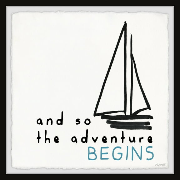Marmont Hill And so the Adventure Begins Framed Wall Art