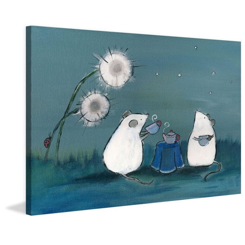 Marmont Hill - "Andrea Moe Tea Party" by Andrea Doss Painting Print on Wrapped Canvas