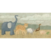 Marmont Hill Animals All in a Row I Canvas Wall Art