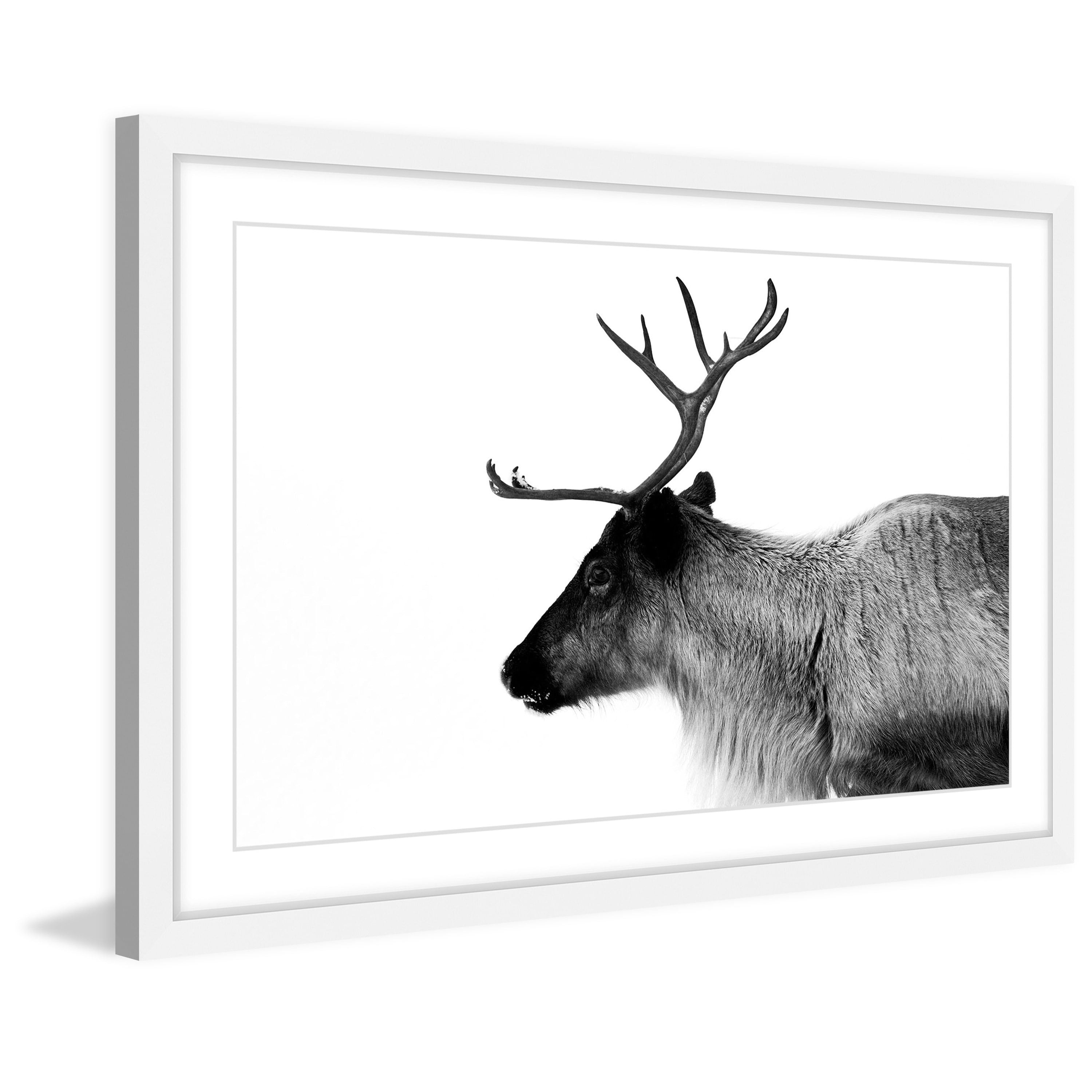 Marmont Hill "Antler Profile" Framed Painting Print