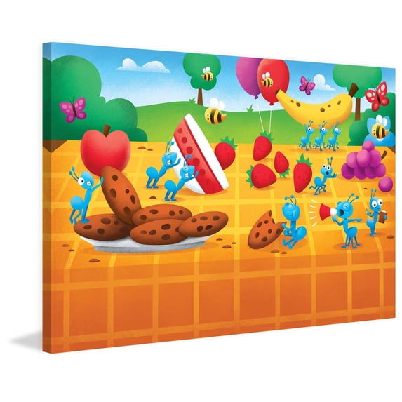 Marmont Hill "Ants at a Picnic" by Curtis Painting Print on Canvas