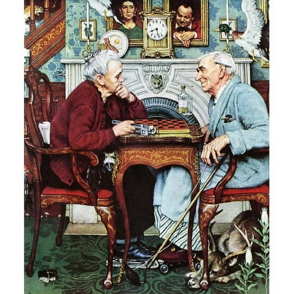 Marmont Hill "April Fool, 1943" by Norman Rockwell Painting Print on Canvas