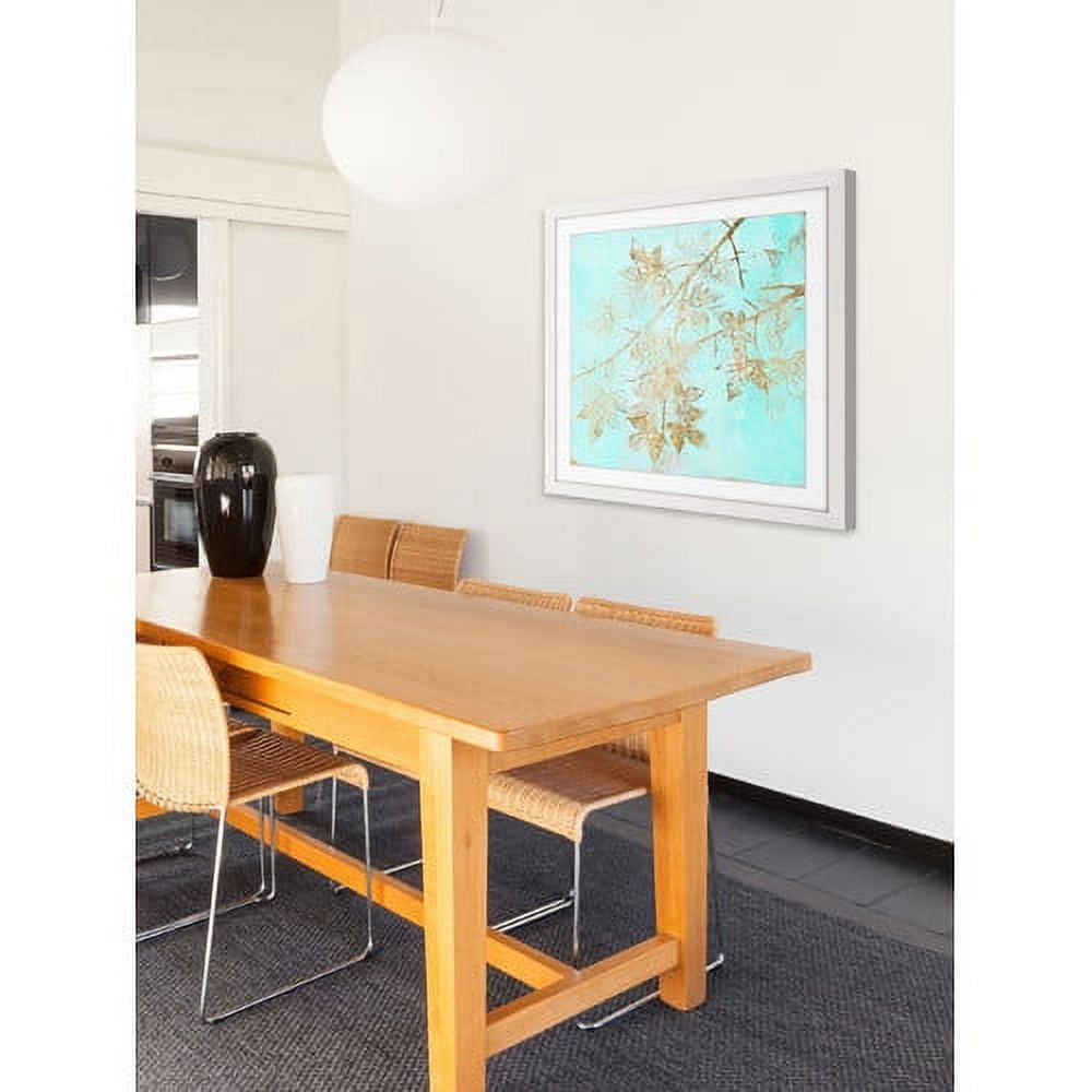 Marmont Hill "Aqua & Gold Maple II" Framed Painting Print