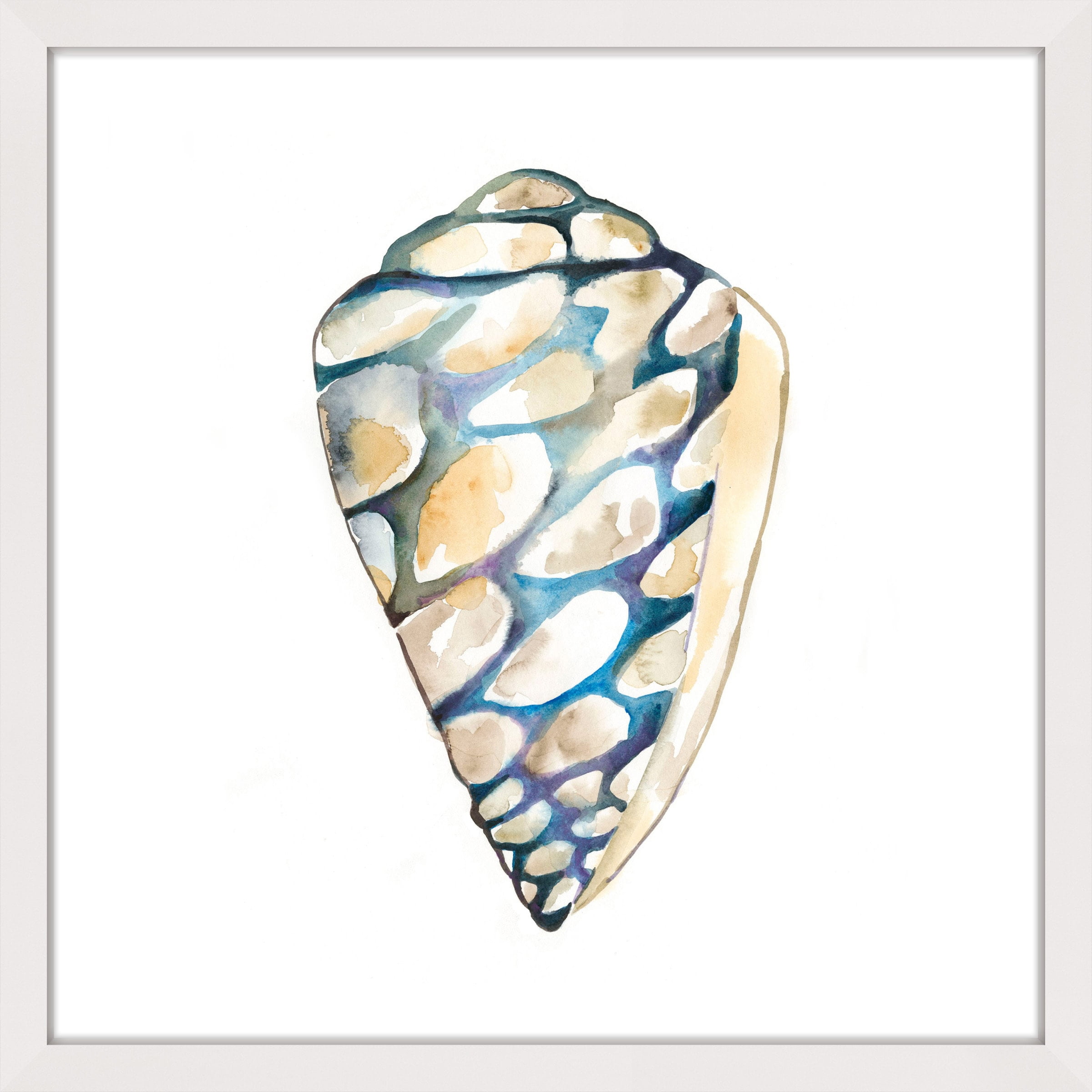 Marmont Hill "Aquarelle Shells III" Framed Painting Print