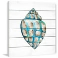 thumbnail image 1 of Marmont Hill "Aquarelle Shells V" Painting Print on White Wood, 1 of 7