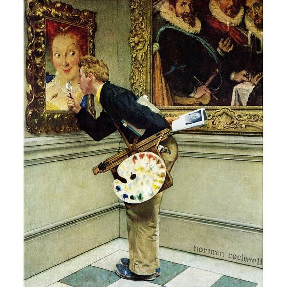 【洋書】Norman Rockwell Vtg Norman Rockwell Knuckles Down Art Lithograph Canvas