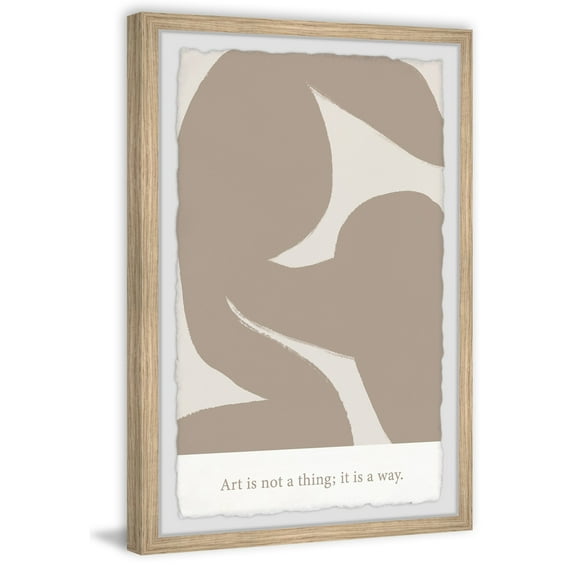 Marmont Hill Art Is Not a Thing Framed Painting Print