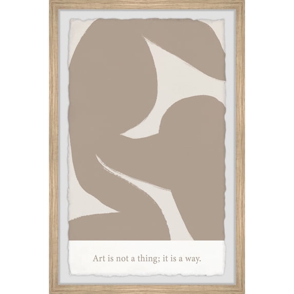 Marmont Hill Art Is Not a Thing Framed Painting Print