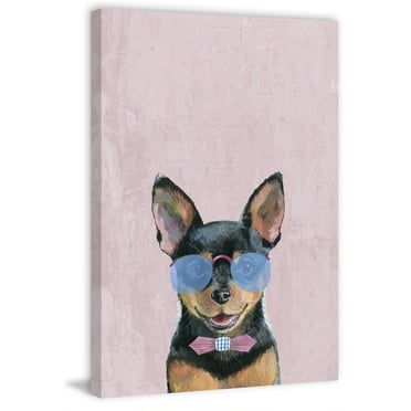 Marmont Hill "Astounding Dog" Painting Print on Wrapped Canvas