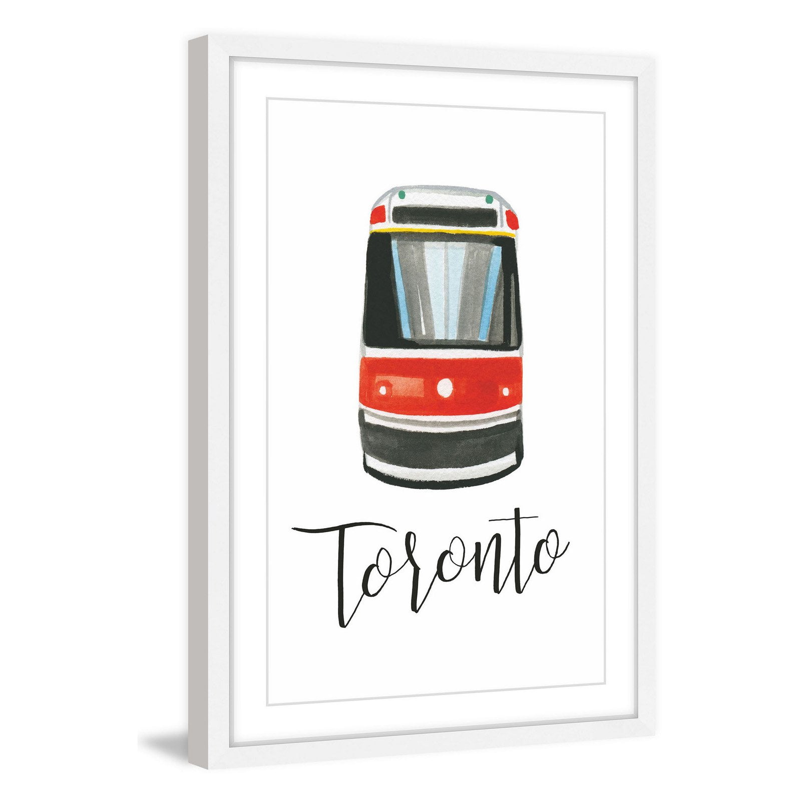 Marmont Hill "Autobus" by Molly Rosner Framed Painting Art Print