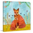 thumbnail image 1 of Marmont Hill "Autumn Foxes" by Sascalia Painting Print on Wrapped Canvas, 1 of 7