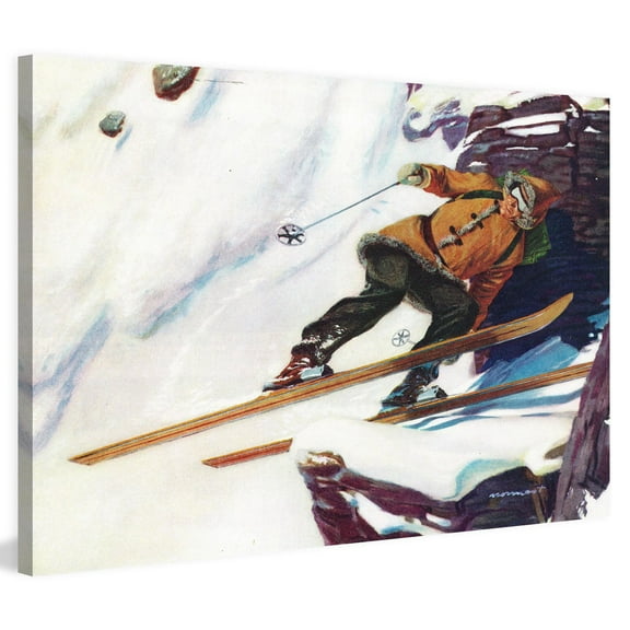 Marmont Hill "Avalanche Rider" Painting Print on Wrapped Canvas