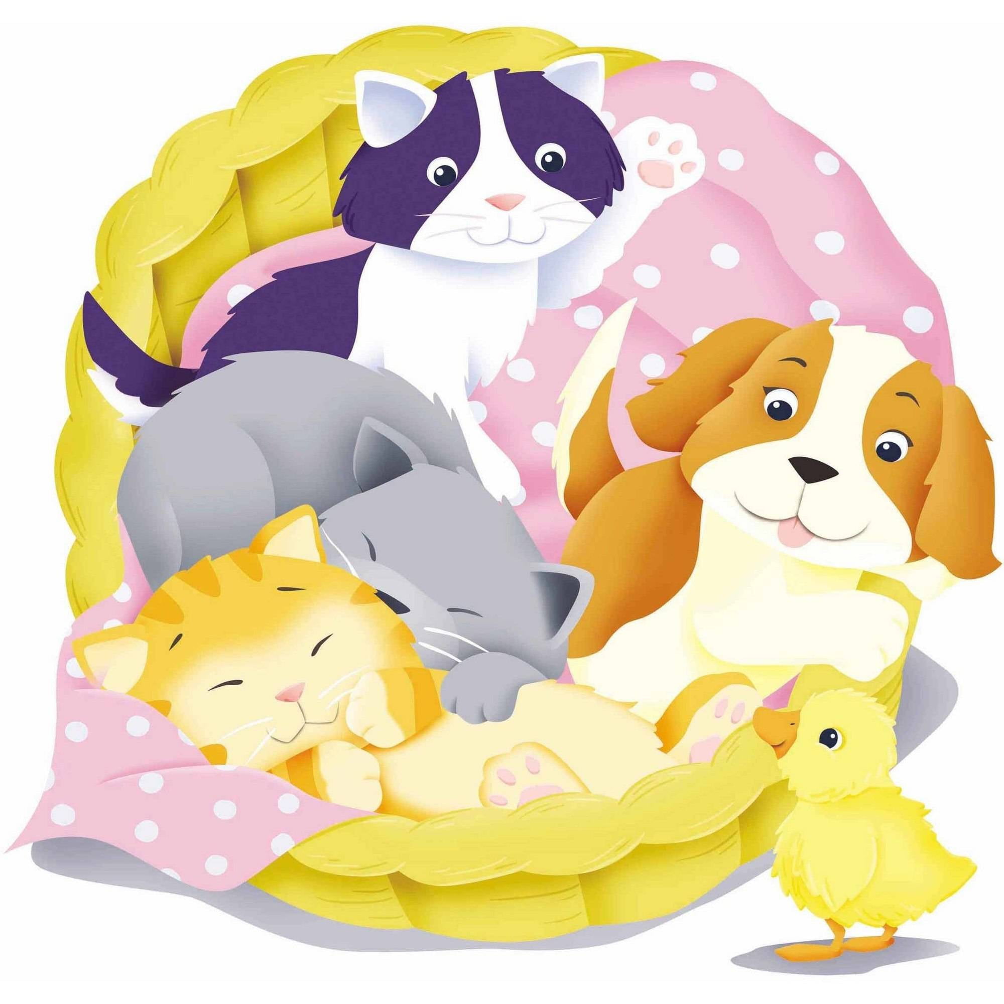 Marmont Hill 'Baby Animals' Painting Print on Wrapped Canvas