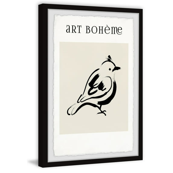 Marmont Hill Baby Bird Fly Framed Painting Print