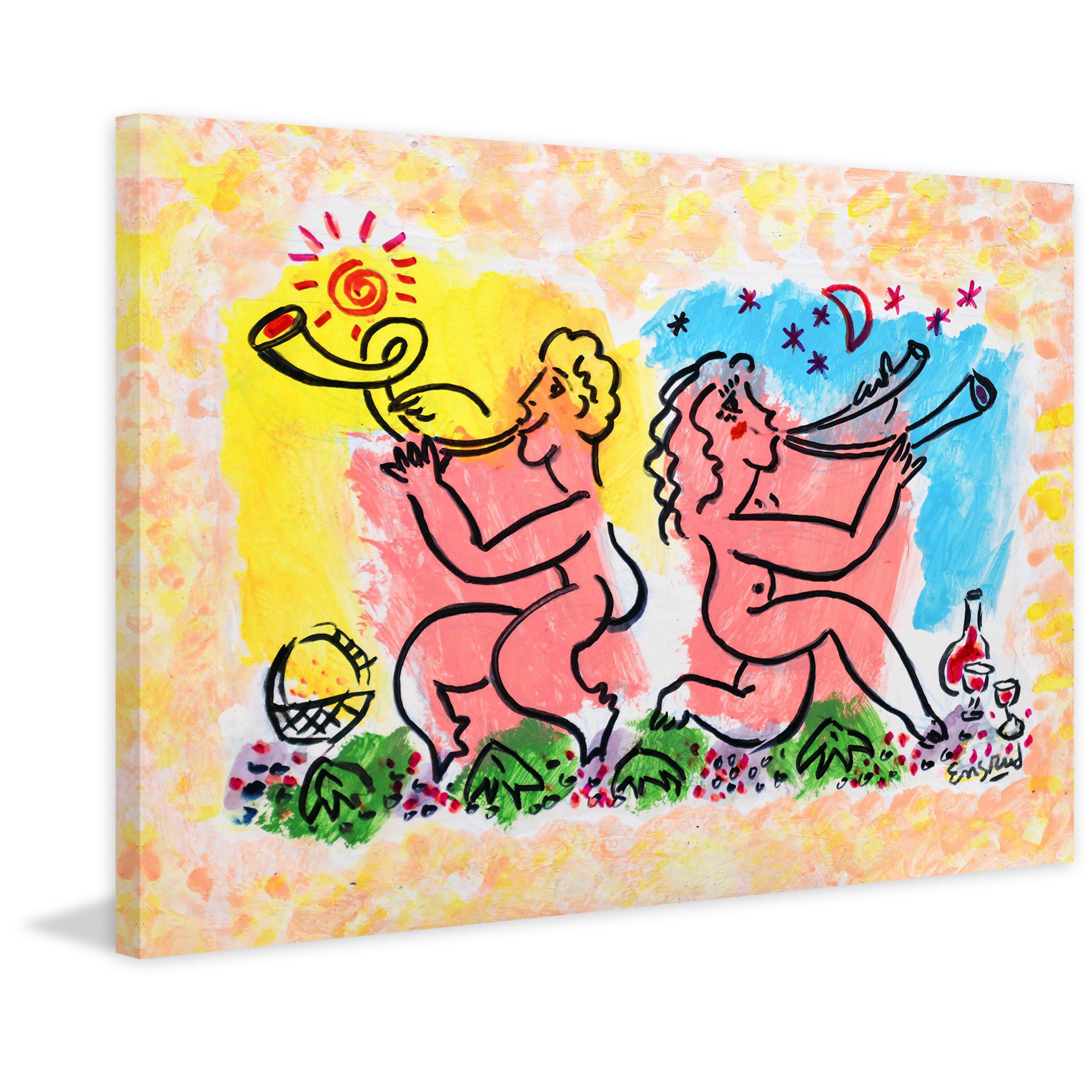 Marmont Hill "Bacchantes" by Wayne Ensrud Painting Print on Canvas