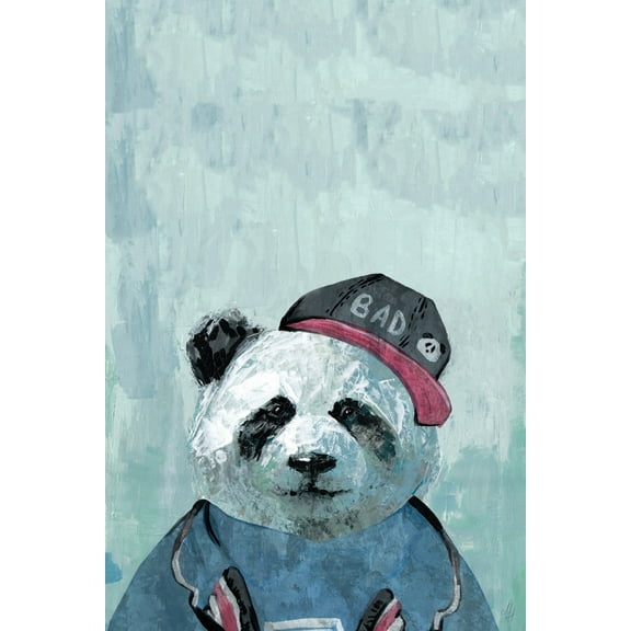 Marmont Hill Bad Panda Canvas Wall Art