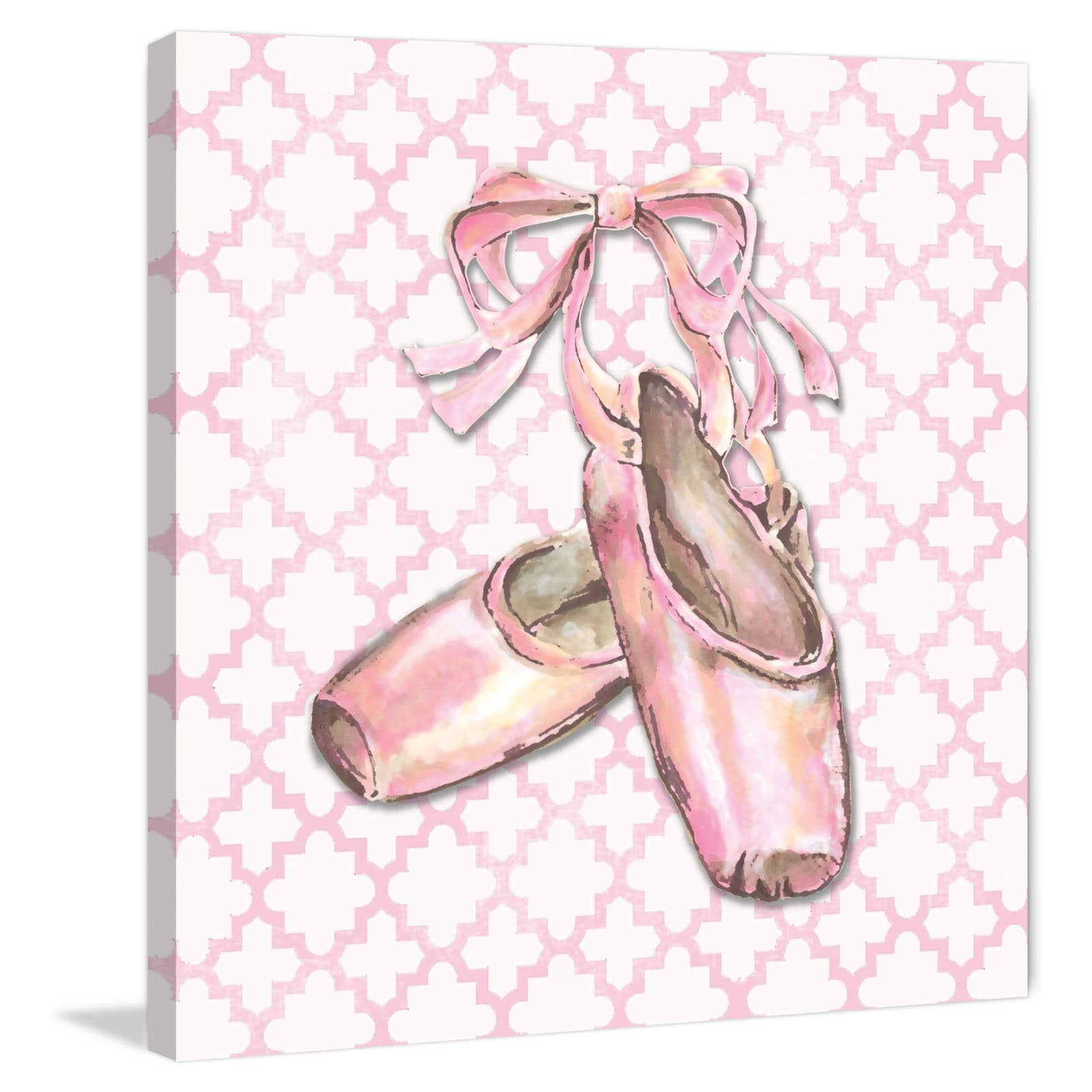Marmont Hill "Ballet Trellis" by Reesa Qualia Painting Print on Wrapped Canvas
