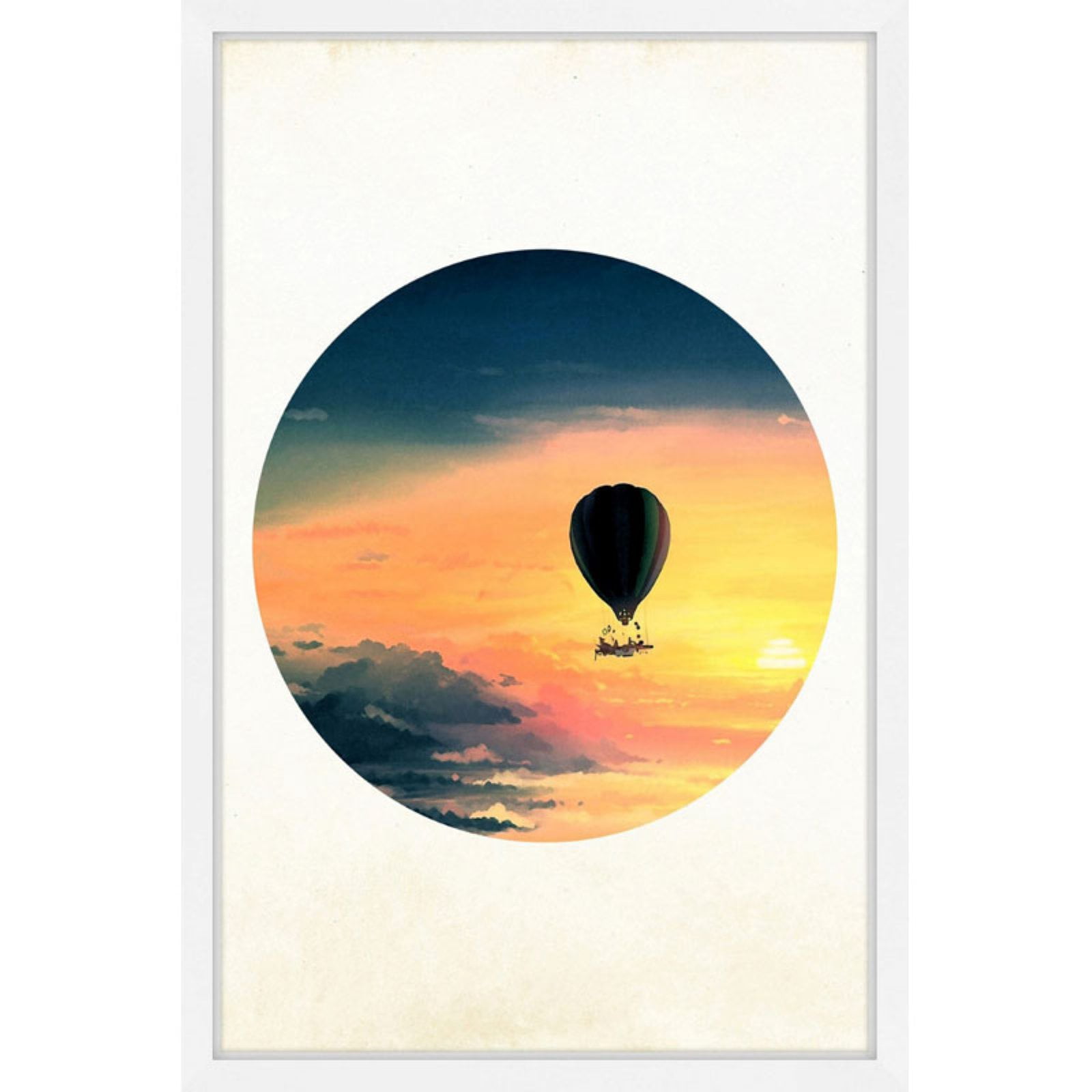 Marmont Hill "Balloon Sunset" Framed Painting Print