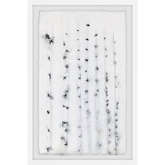 Marmont Hill Bamboo Shadow Ii Framed Wall Art, 30.00" x 1.50"