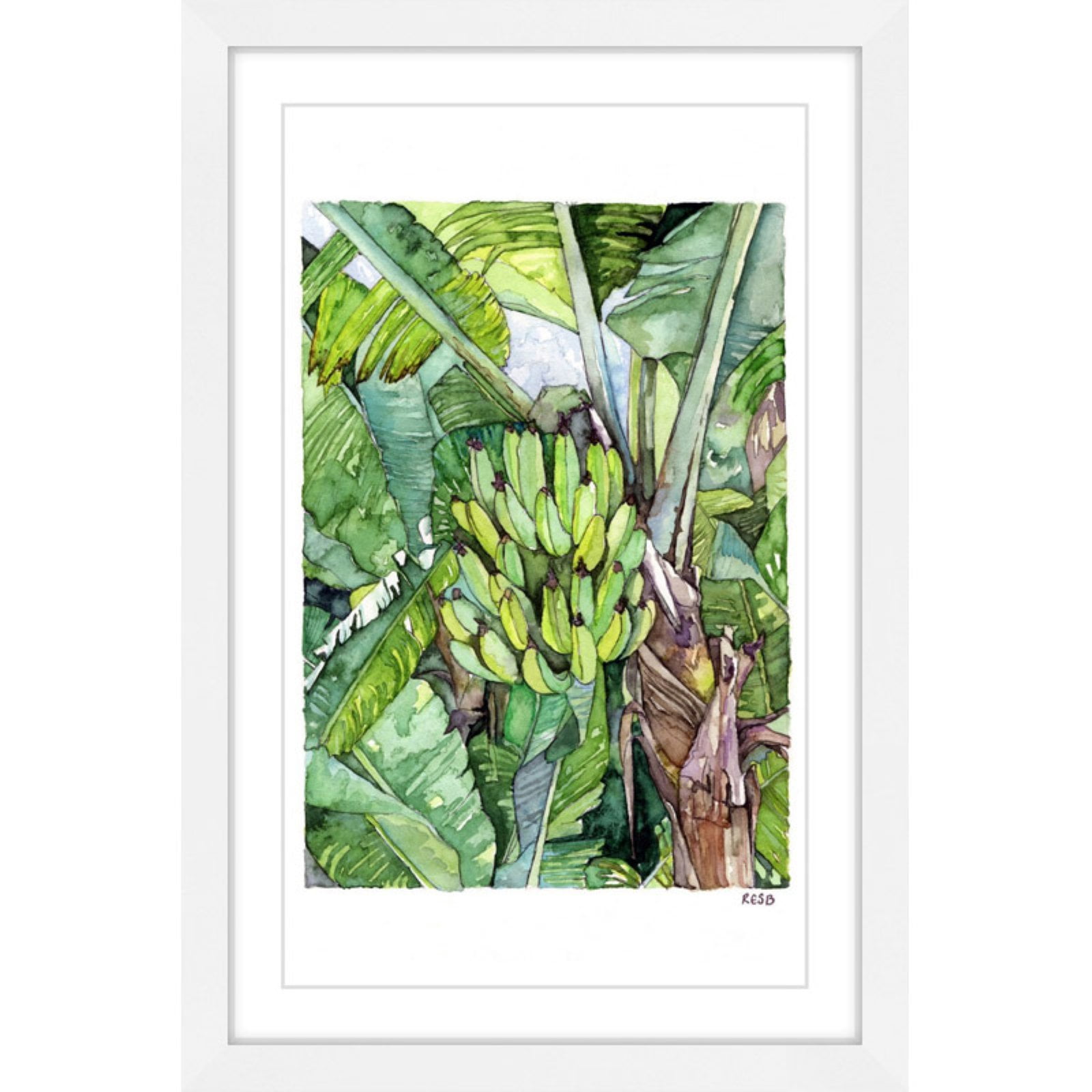 Marmont Hill "Banana Tree" by Rachel Byler Framed Painting Art Print