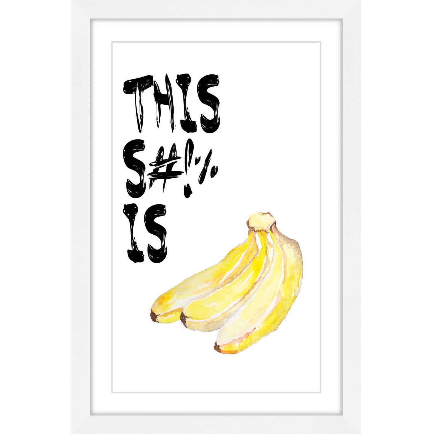 Marmont Hill "Bananas" by Diana Alcala Framed Painting Print