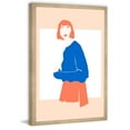 thumbnail image 1 of Marmont Hill Bangs and Eyebrows Framed Painting Print, 1 of 5