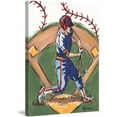 thumbnail image 1 of Marmont Hill "Baseball Player" by Reesa Qualia Painting Print on Wrapped Canvas, 1 of 5