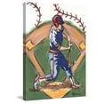thumbnail image 1 of Marmont Hill "Baseball Player" by Reesa Qualia Painting Print on Wrapped Canvas, 1 of 5