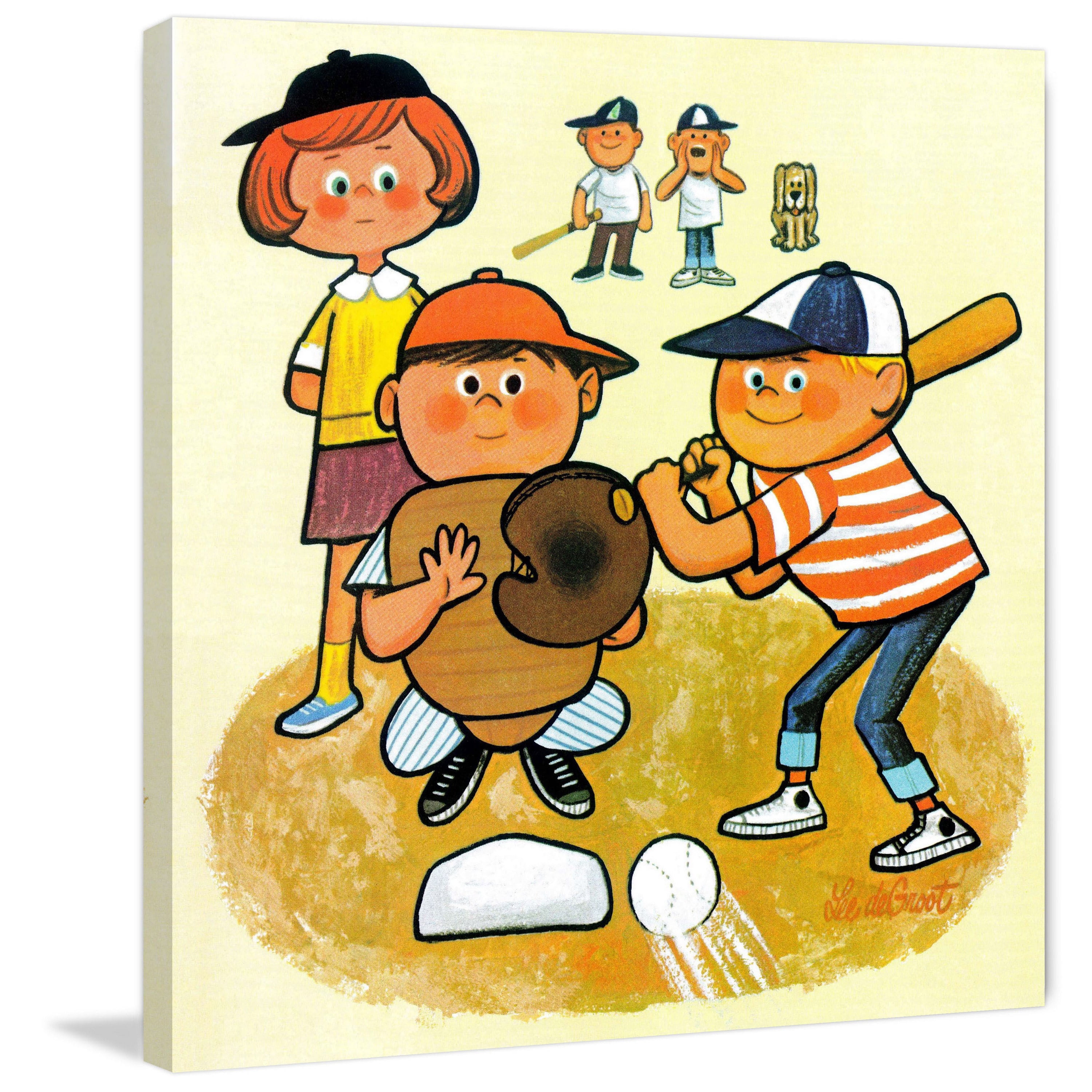 Marmont Hill "Baseball Team" by Curtis Painting Print on Canvas