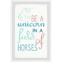 Marmont Hill Be A Unicorn Framed Wall Art, 8.00 in x 1.50 in