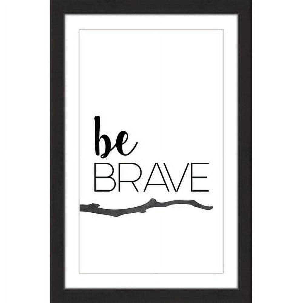 Marmont Hill "Be Brave" by Diana Alcala Framed Painting Print