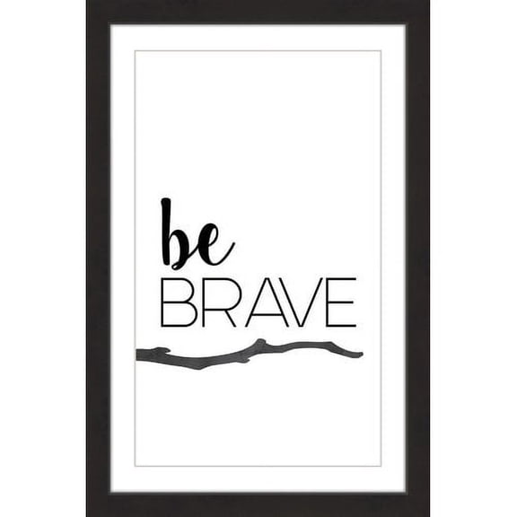 Marmont Hill "Be Brave" by Diana Alcala Framed Painting Print