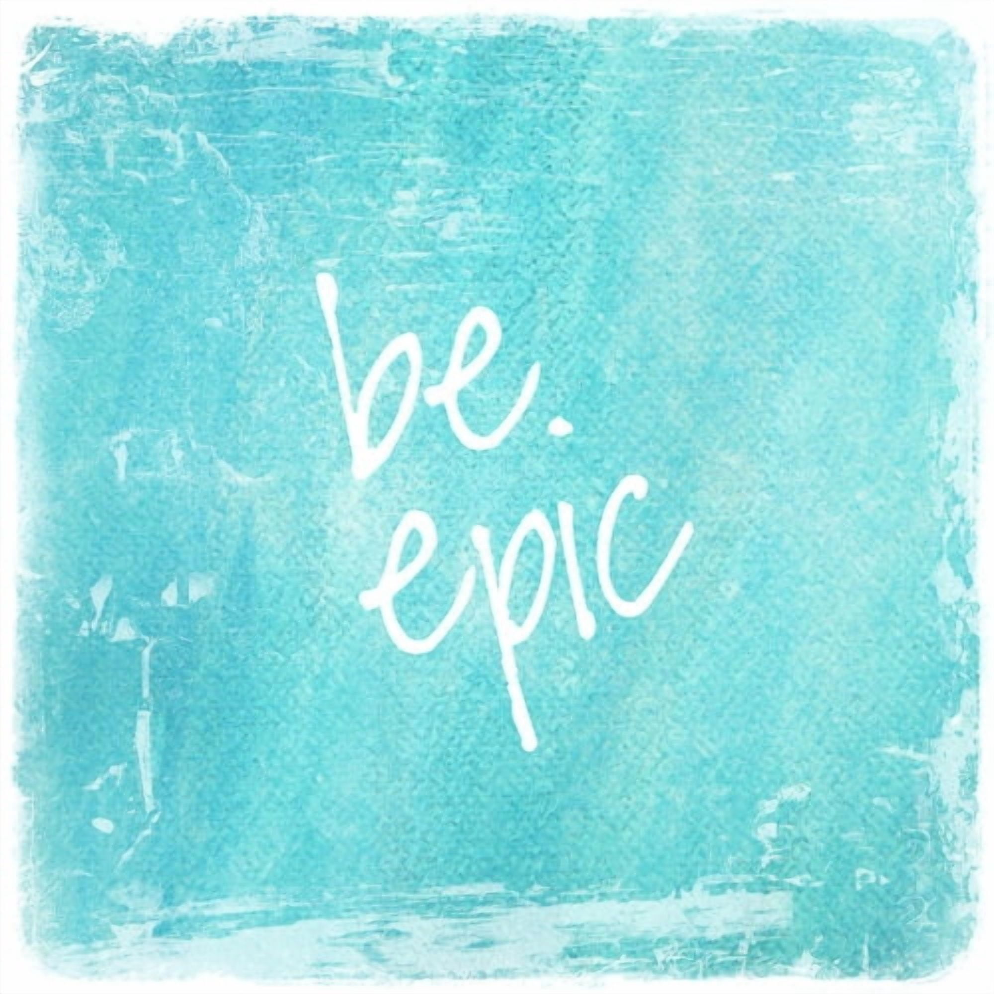 Marmont Hill "Be Epic-Square" Sylvia Cook Painting Print on Canvas