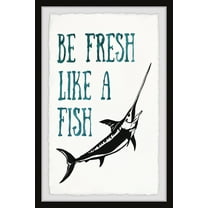 Marmont Hill Be Fresh like a Fish IV Framed Wall Art