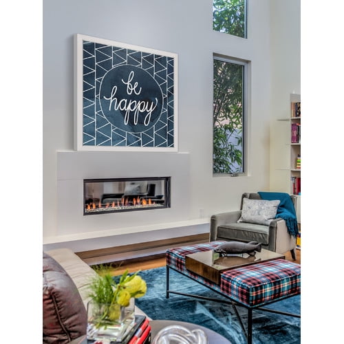 Marmont Hill "Be Happy Circle" Framed Painting Print