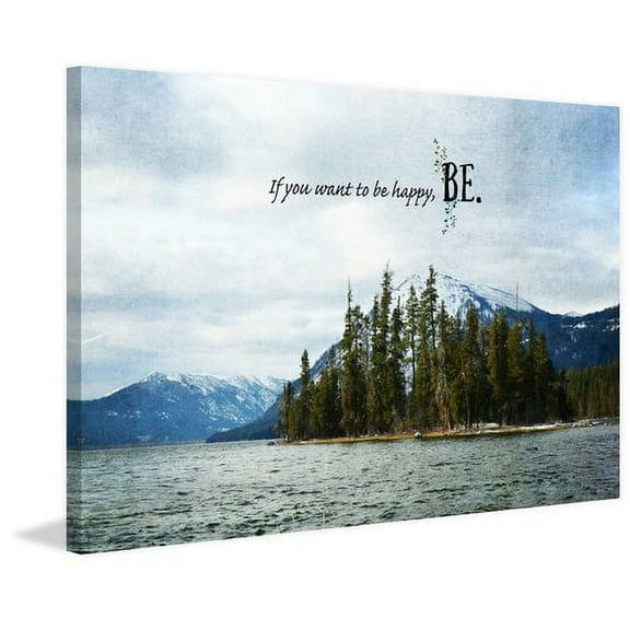 Marmont Hill "Be Text" by Robert Dickinson Painting Print on Canvas