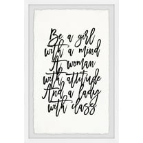 Marmont Hill Be a Girl by Dantell Framed Wall Art