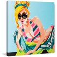 thumbnail image 1 of Marmont Hill 'Beach Babe' by Molly Rosner Painting Print on Wrapped Canvas, 1 of 7