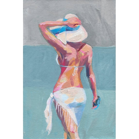 Marmont Hill Beach Fashionista Canvas Wall Art