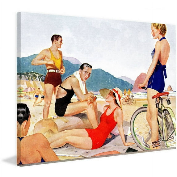 Marmont Hill - "Beach Pals" Painting Print on Wrapped Canvas