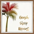 thumbnail image 1 of Marmont Hill Beach Sleep Repeat II Framed Wall Art, 1 of 6