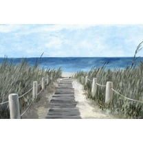 Marmont Hill Beach Wood Path Canvas Wall Art, 8" x 12"