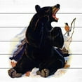 thumbnail image 1 of Marmont Hill "Bear Awakens" Painting Print on White Wood, 1 of 5