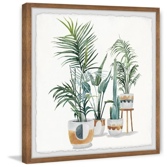 Marmont Hill Beautiful Blooms Framed Painting Print-Size:18" x 18"