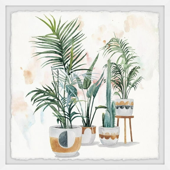 Marmont Hill Beautiful Blooms II Framed Painting Print-Size:12" x 12"