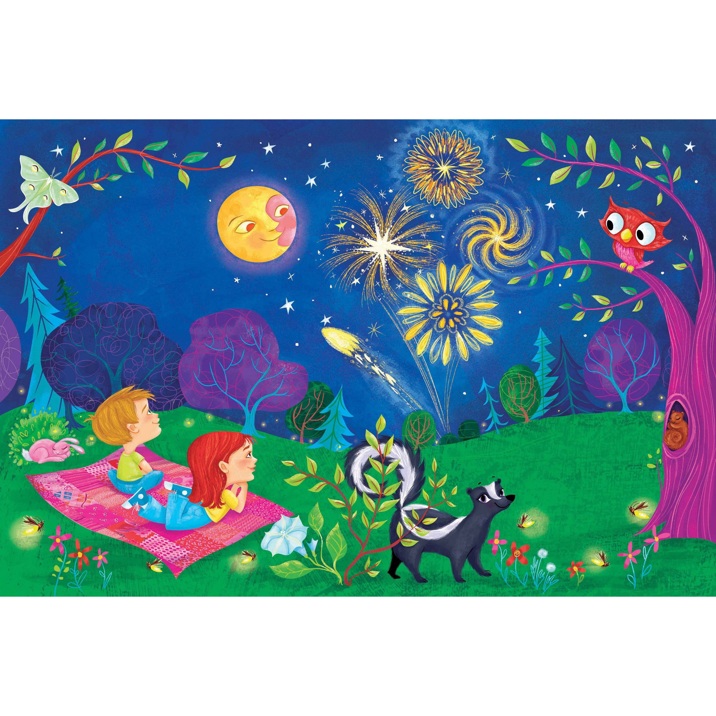 Marmont Hill "Beautiful Night" by Curtis Painting Print on Canvas